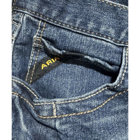 Ariat Jeans Mens 34x34 Blue Rebar M4 Relaxed Boot Workwear Western Cowboy Rodeo - Picture 4 of 11